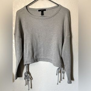 Women long sleeve crop top